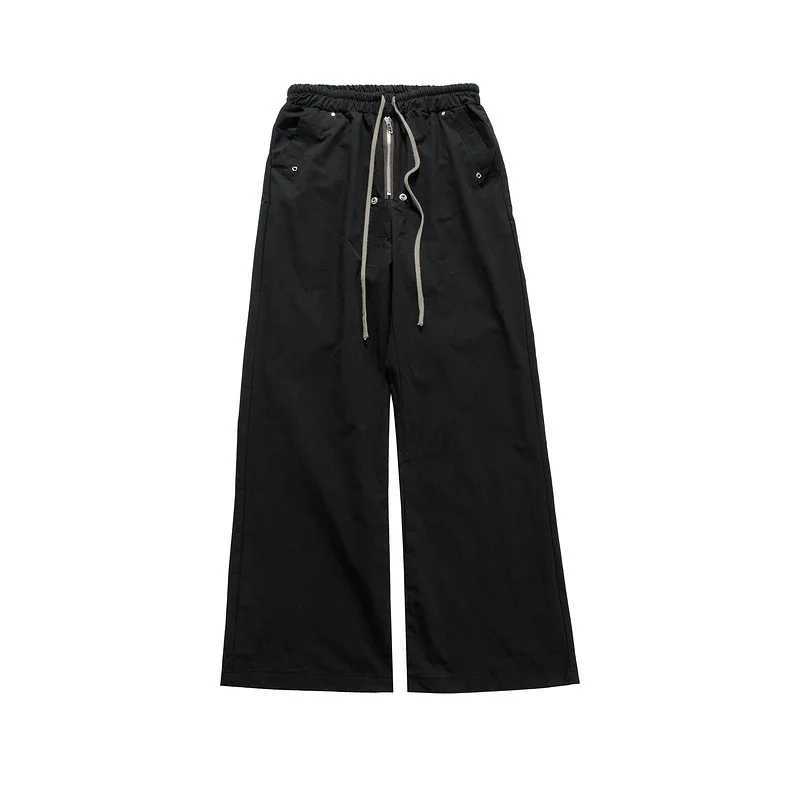Owen Seak Men's Casual Cargo Harem Pants Baggy Gothic Clothing High Street Summer Long Work Trousers Loose Black Sweatpants S260923BUQB