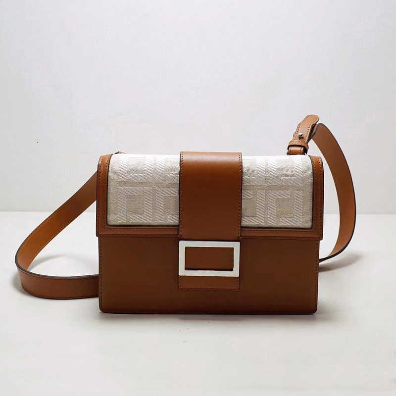 12A All-New Mirror Quality designer leather baguette bag contrasting colors casual and trendy genuine leather backpack flap-over shoulder bag and le