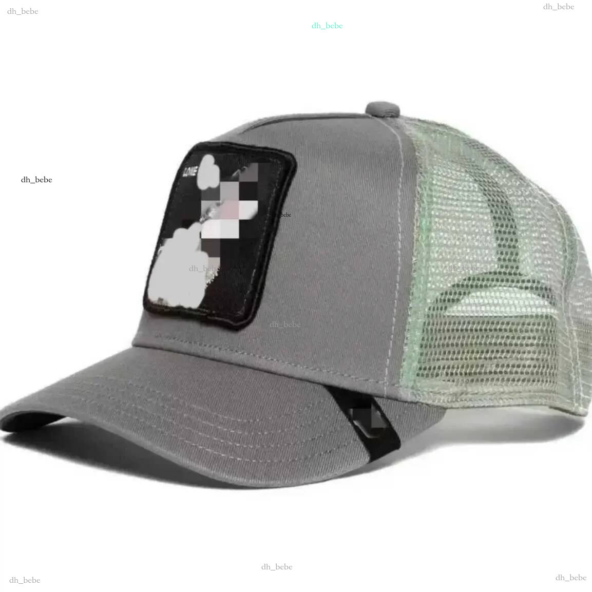 Casquette de baseball brodée d'animaux respirant maille poulet lion panthère noire camionneur chapeau transfrontalier populaire protection solair