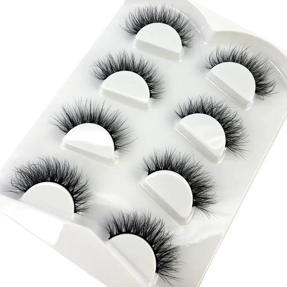 4 pairs 3D Mink Natural False Eyelashes Dramatic Soft Eyelash Extension Reusable Lashes Makeup Tools for beauty W260923