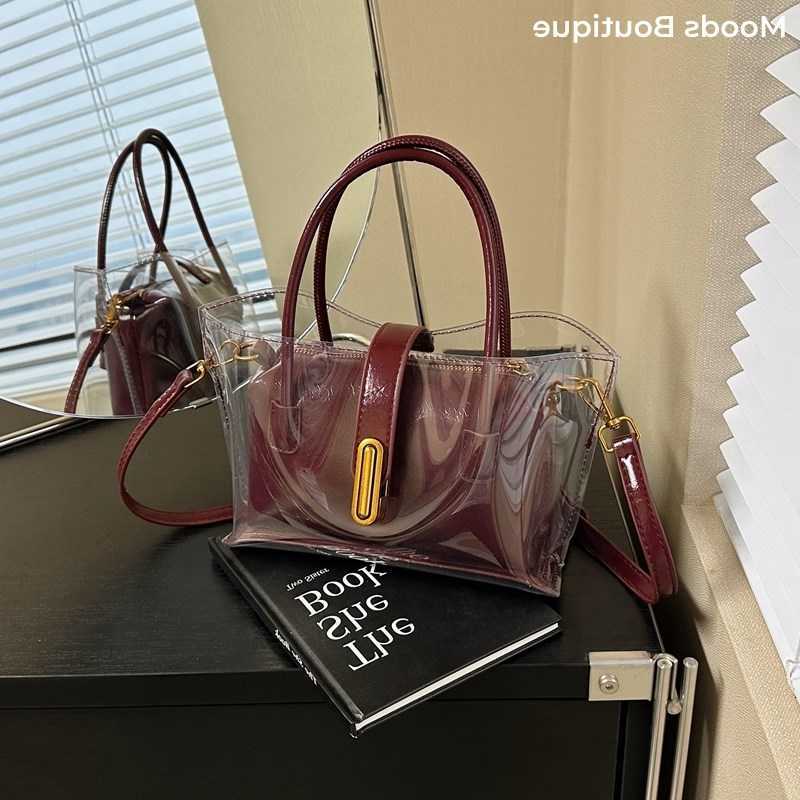 Cross Body Transparent Top-handle Bag Sets For Women 2025 Summer fashion Designer Purses And Handbags 2-IN-1 Shoulder Crossbody Bags D260923