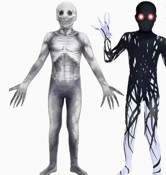Costume de Zombie d'halloween pour enfants, ensemble unisexe de Cosplay fantôme sanglant avec casque, tenue de spectacle sur scène de fête