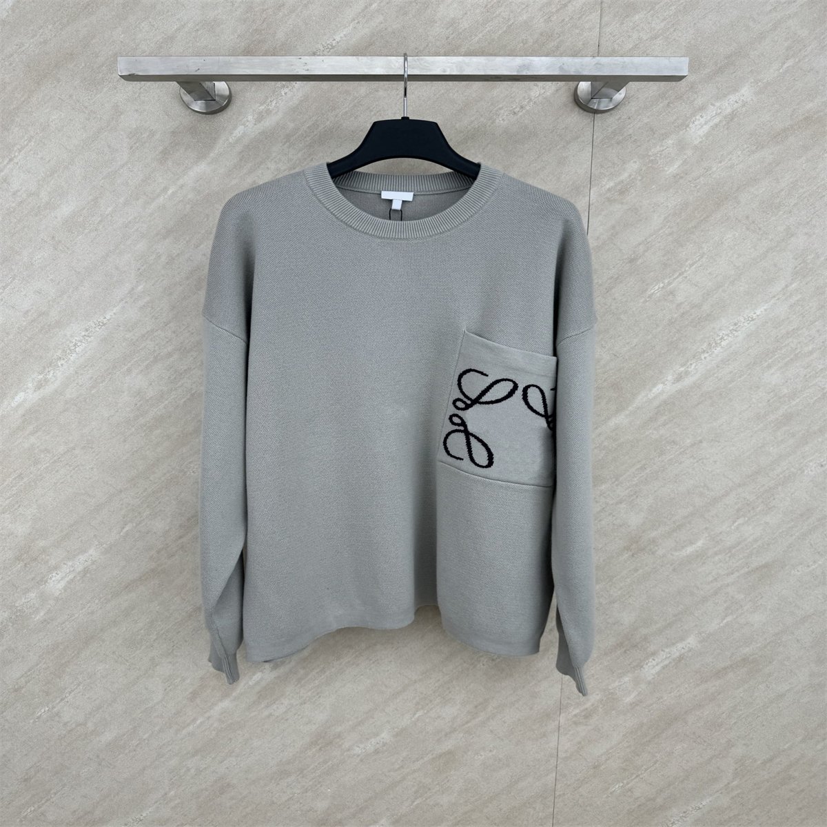 Men's Plus Size Hoodies & Sweatshirts New AOP jacquard letter knitted sweater in autumn / winter knitting machine e Custom jnlarged detail crew