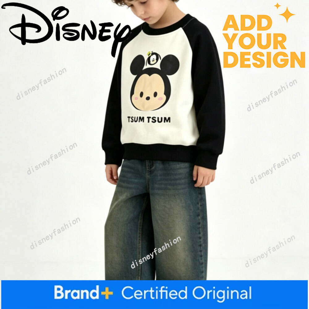 Rizijia Clothing 2-Piece Set with Free Shipping Spring and Autumn Style X Mickey Color-Blocking Children's Sweatshirt 09 ef
