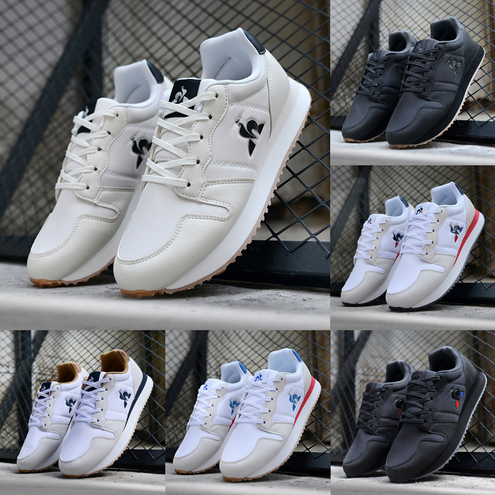 Designer Le Coq Sportifshoes Casual shoes Mens Womens Trainers Rooster Daily outfit Leather Mesh Triple Black White Grey Navy Brown Red Outdoor Spor