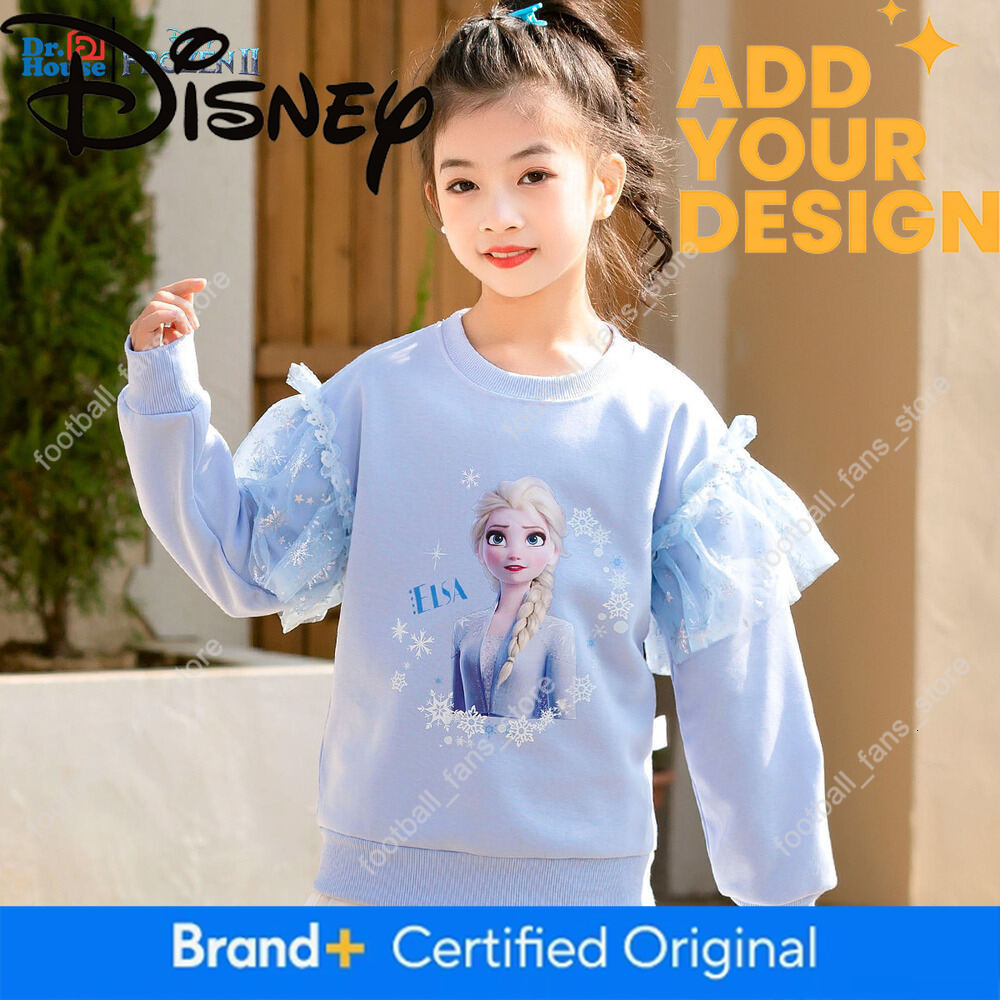 Disney Princess Elsa Style Sweatshirt 2025 New and Summer Children's Clothing Girls' Spring Fashion Tops b 7