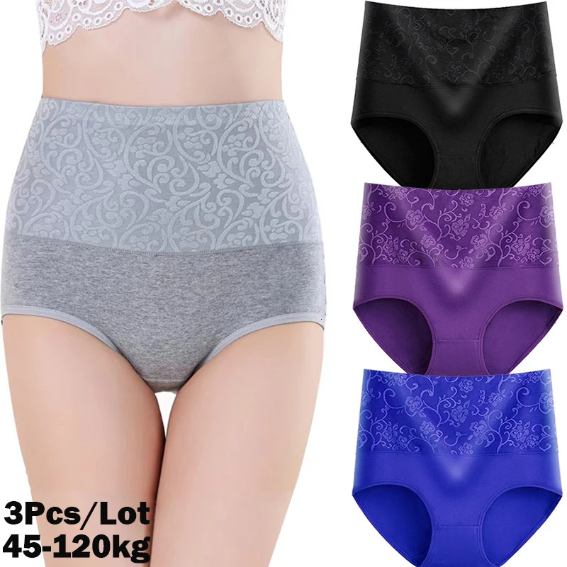 Plus Size Panties Womens High Waist Abdominal Underwear Cotton Seamless Briefs Girls Underpant Sexy Lingeries for Female L5XL 260922