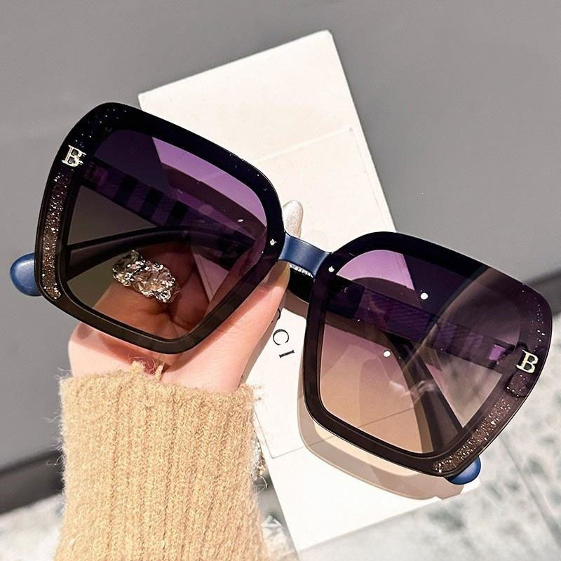 2026 summer casual sunglasses square personalized designer trendy retro knit sunshade sunglasses for woman facaiii