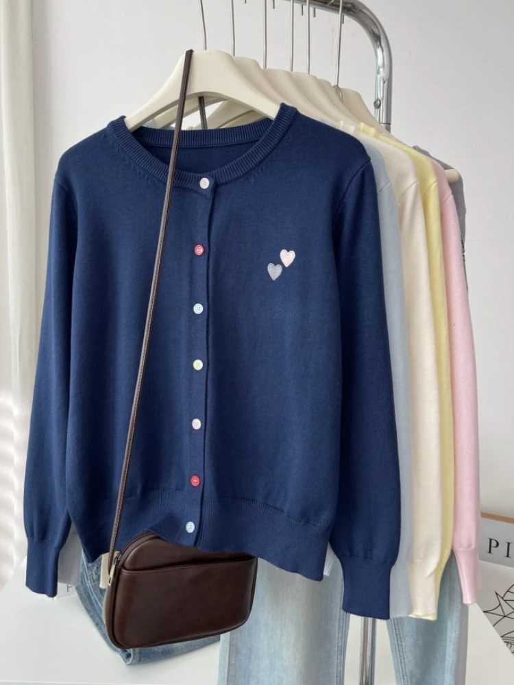 Women's Sweaters Long Sleeve Unique Colorful Buttons Tops 2026 Autumn Winter Elegant Embroidered Women Knit Cardigan Fashion Versatile Sweater