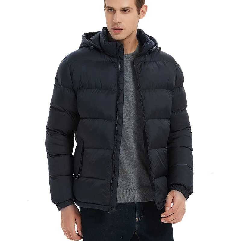 Winter Parkas Men's Men's Down Warm Down Parkas Fashion Men Cotton Thicken Snow Hooded Coats Man Thermal Windbreaker Padded Jackets Clothi