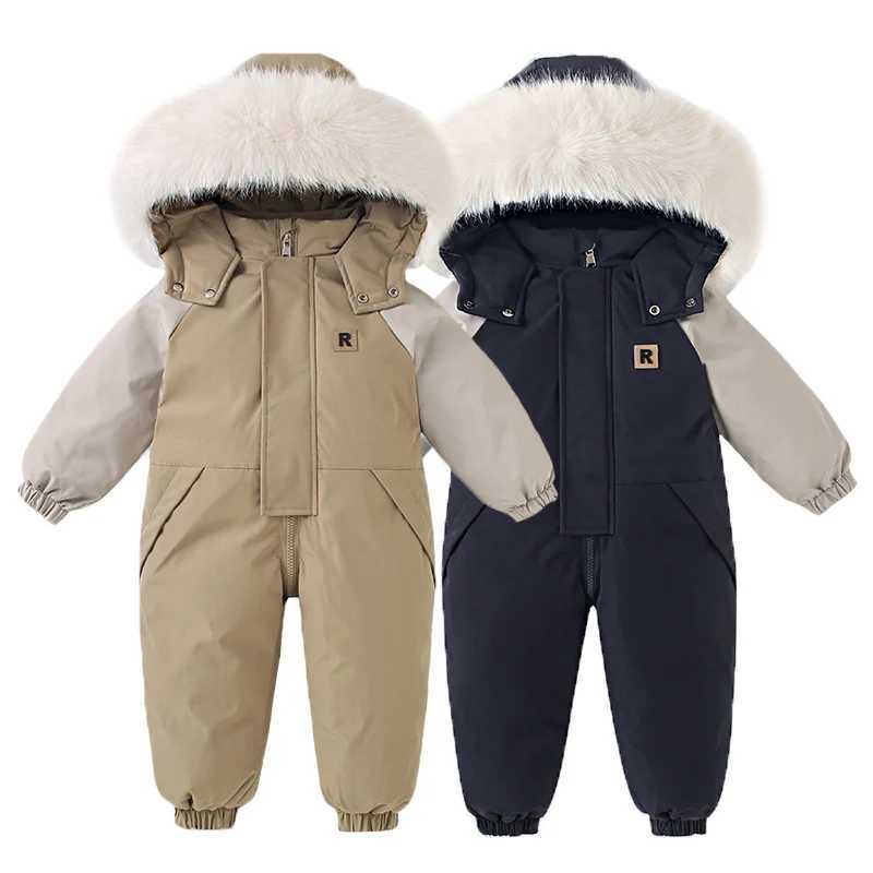 Rompers Baby Winter Jumpsuit Warm Baby Ski Suit New Fashion Children Clothing Set Waterproof Kids Girls Snowsuit Thicken Boys Overalls X260922