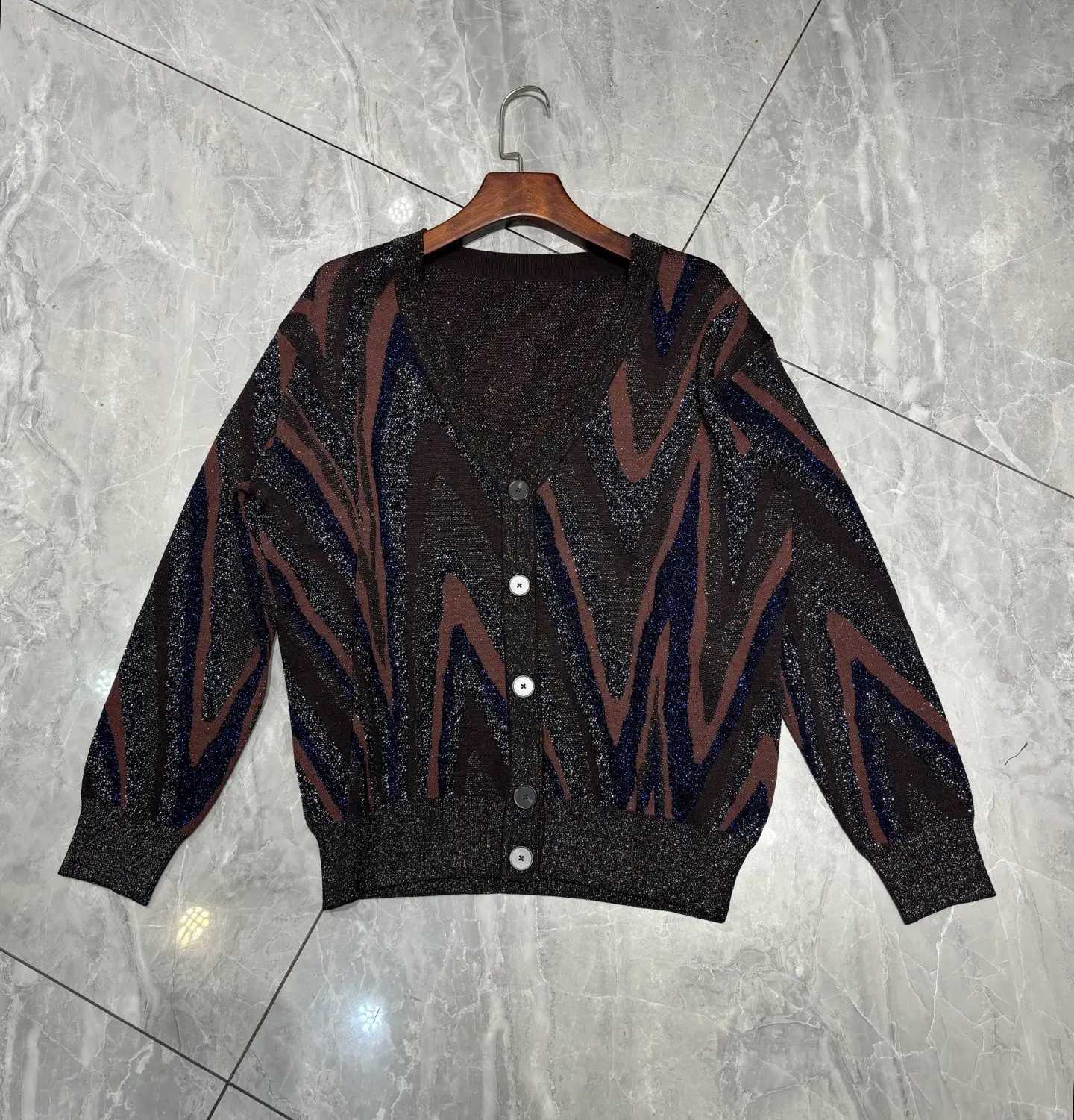 Women's Sweaters Womens Autumn Winter Runway Sweater Cardigan H260923