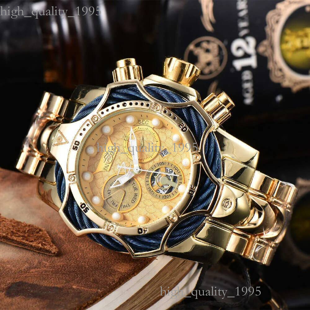 Invicto Watch Designer Hot Sale Luxury Foreign Trade Invictavwatch High Quality Mens Classic Invictica Watches Large Dial Steel Band Sports Wristwat