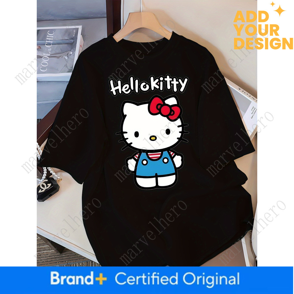 Spring Summer Autumn New Round Neck Short Sleeve Loose Home Commute All Match Cartoon Collaboration Brand T Shirt