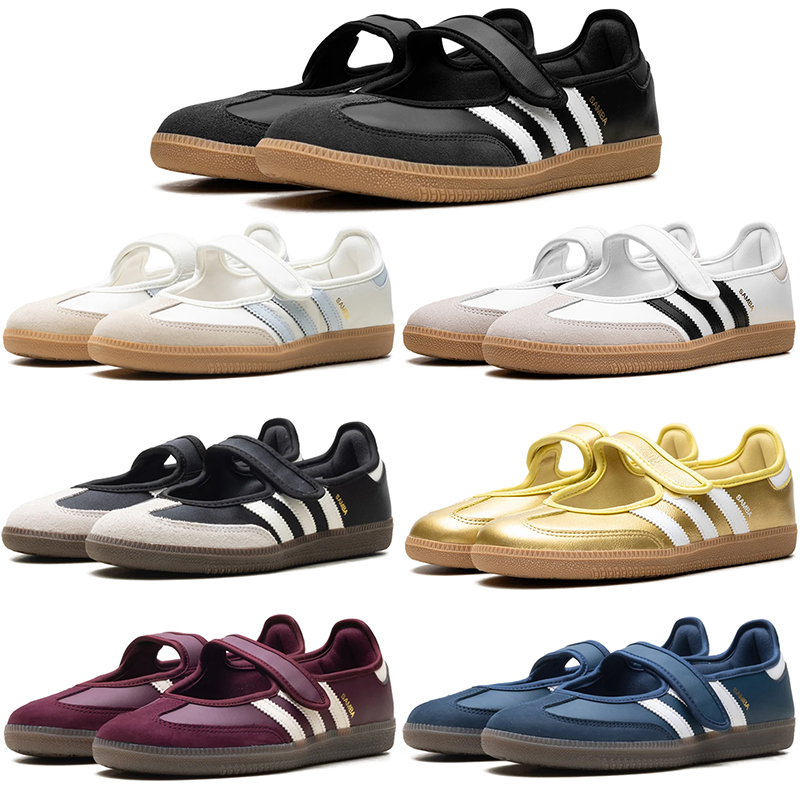 Adidas Samba Jane OG womens causal shoes designer black white navy blue red green durable trainers plat leather patchwork women outdoor sports sneak