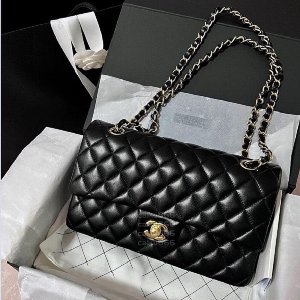 Top Designer Shoulder bag CF Classic Plaid Lattice Flap Totes Ladies Handbag Series Chain Square Purses Genuine Women Leather Bags Purse Double Lett