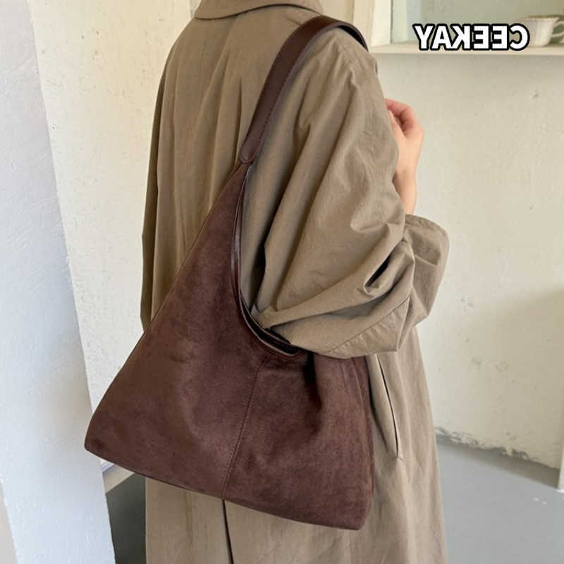 Cross Body CEEKAY Women's Tote Bag Multi-Color Faux Suede One Piece Strap with Matching Pouch Versatile Everyday Commute Casual Style D260923