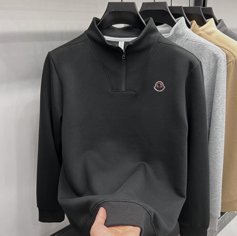 Sweat à capuche de luxe Polo en tricot Pull brodé Top Demi-fermeture à glissière Luxe Pull décontracté Automne Laine Hommes Sweats à capuche