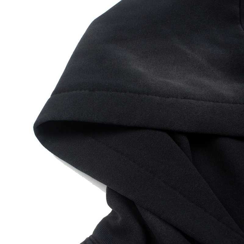 SATOSHI Hoodie Vintage Distressed 2XL Washed Black Classic Letter Print Rainbow Nail Bead Hood Sweatshirts Men Women Streetwear M260922