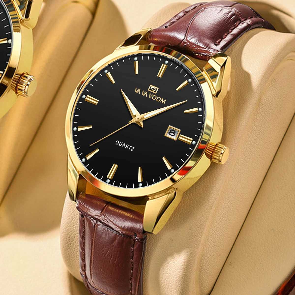 Women's Watches Women Watches Fashion 29mm Mini Classic Luxury Clock Gold Leather Quartz Movement Bohemian Style Casual Business Watch for Wome