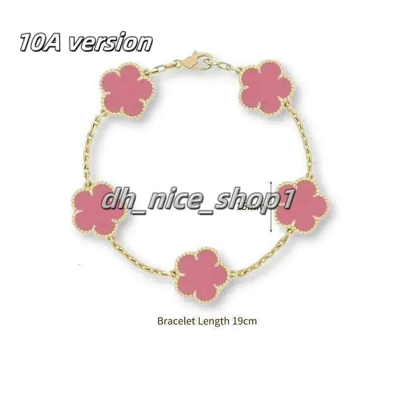 2026 New Hot Selling High Quality Natural Gemstone Four leaf clover bracelet Women Bracelet Luxury Jewelry cleafly vanly cleefbraclet No allergies n