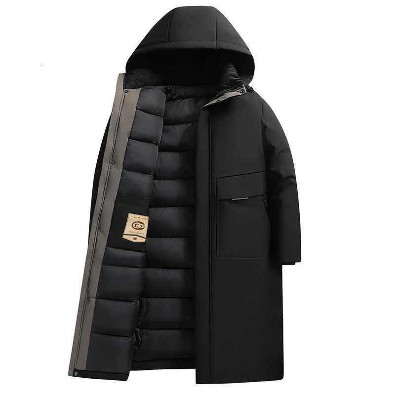 Down Parkas 2026 new Men's arrival winter hooded jacket long style sill-like cotton jackets men mens fashion thicken warm parkas trench coat ma