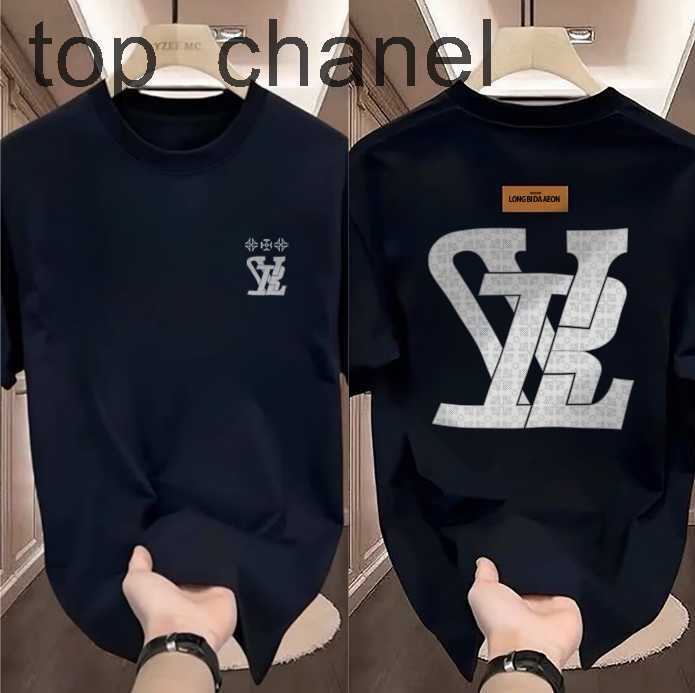 Men's T-Shirt Designer Monogram Graphic Black Short Sleeve Oversized Tee Unisex Vintage Print Casual Daily Streetwear Top