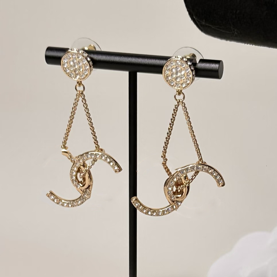 jewellery designer for women Small rhinestone pendant earrings a chic and luxurious fashion accessory for women exuding elegance cc Earrings