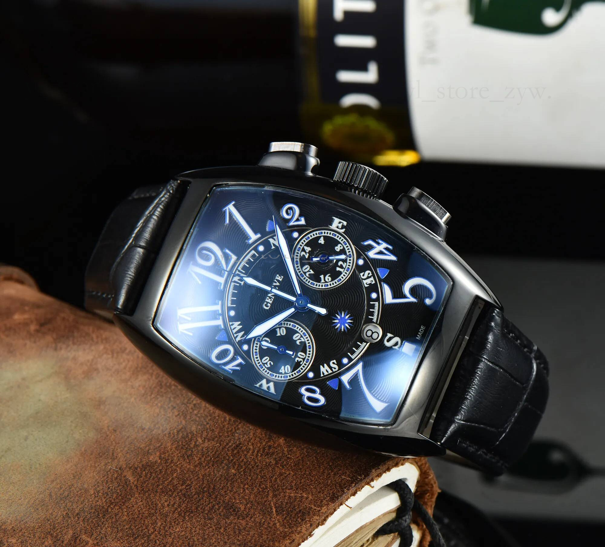 2026 franck mull watch designer High quality Fashion quartz Belt Quartz Franck Wristwatch Watch Best selling Men's franck Watch bb0