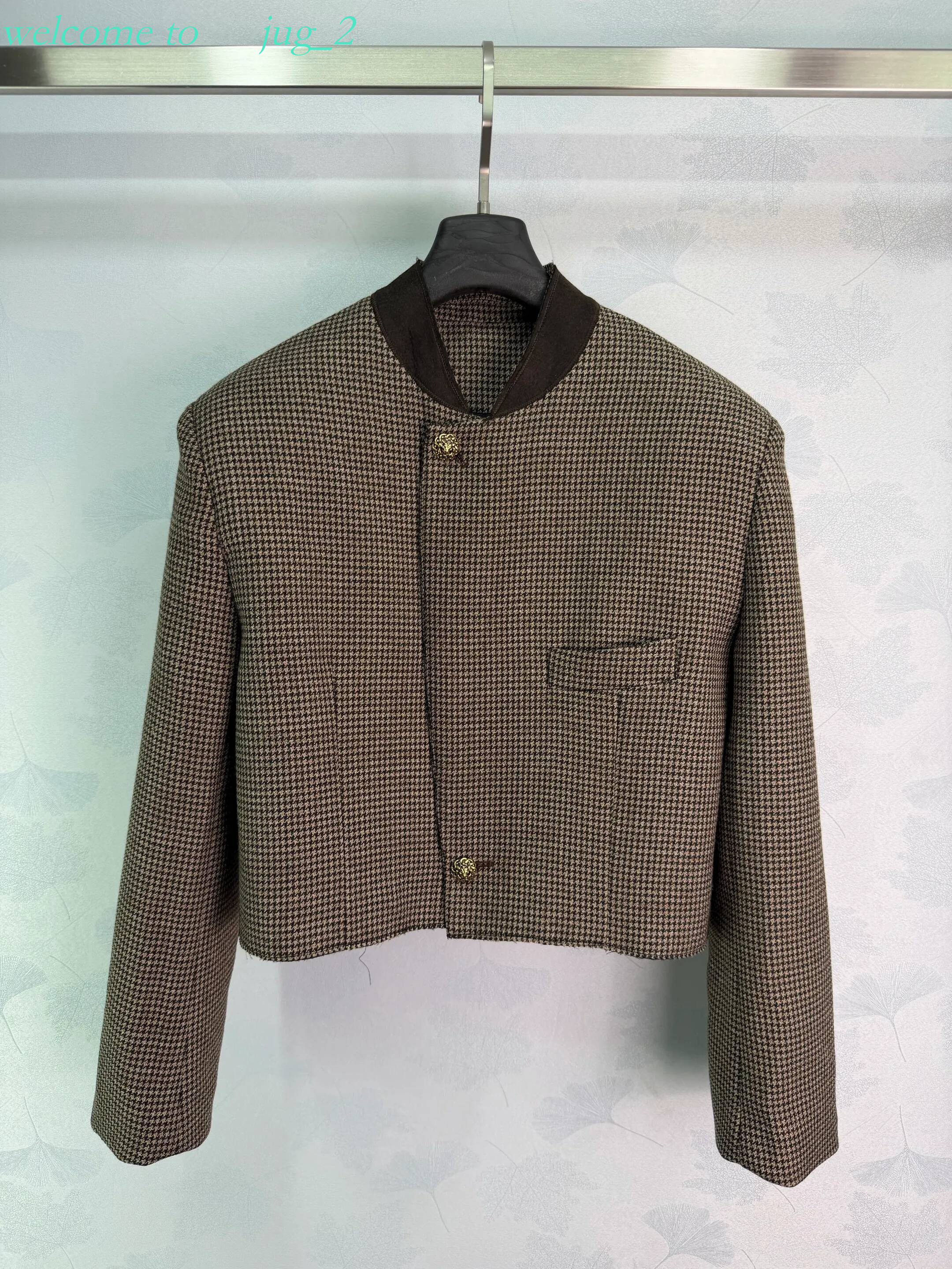 channels Milan Runway Coats 2026 New Spring Summer Stand Collar Long Sleeve Fashion Designer Jackets Brand Same Style Tops channels f84