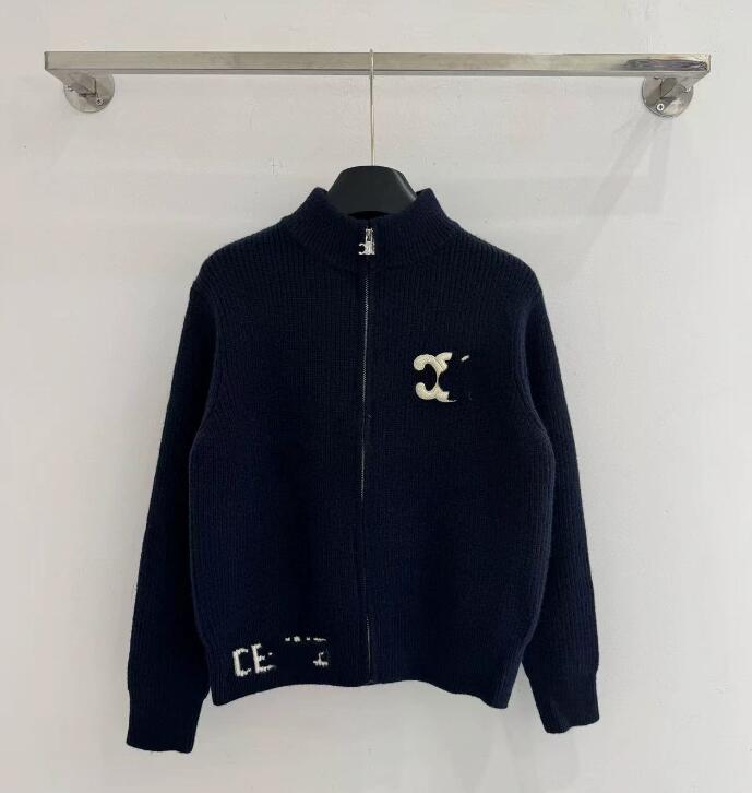 LINE562 Luxury Sweaters Womens Long Sleeve Girls Zipper Cardigan Jumpers Designer Sweater Women Clothing Fashion Coat Men Black White Casual Ece DH5