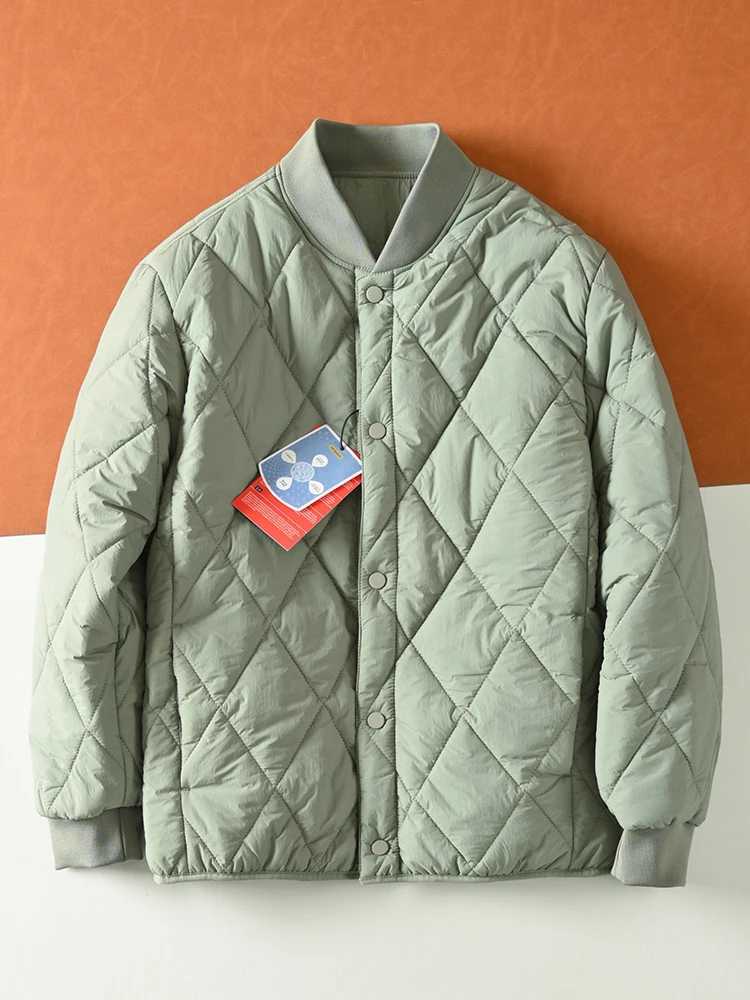 Down Parkas Lightweight Warm Men's Stiched Cotton Jacket Ball Collar Winter Men Women Comfortable Windproof Cold Resistant Layering Cotton Coat