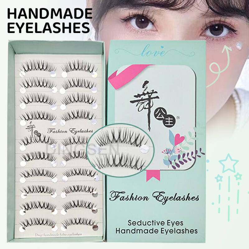 10 Pairs New Manga Cosmetics Korean Makeup Best False Eyelashes 3d Mink Lashes Cosplay Soft Blush W260923