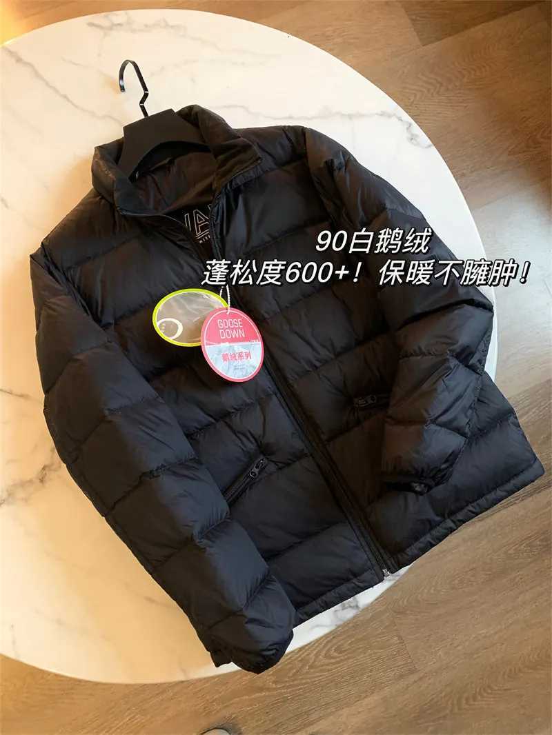 Winter Men's Down Parkas Autumn High Goose Down Jacket for Men Stand Collar Outdoor Sports Lightweight Warm White Goose Down Coat C260922