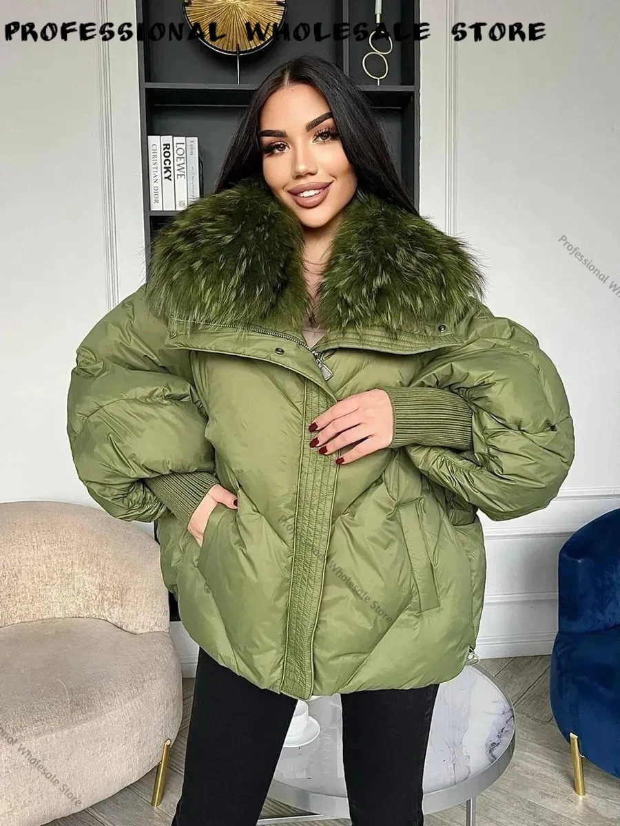 Womens Down Jacket Oversized Natural Fur Coat High Quality Clothing Coats for Woman Winter Ultra Warm Parkas 260923