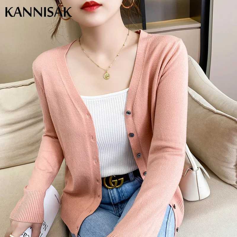 Women's Sweaters Spring Autumn Women Cardigans Loose Solid Single Breasted V-neck Pink Red Sweaters Fashion Korean Cardigan Jumpers Knitwear 20