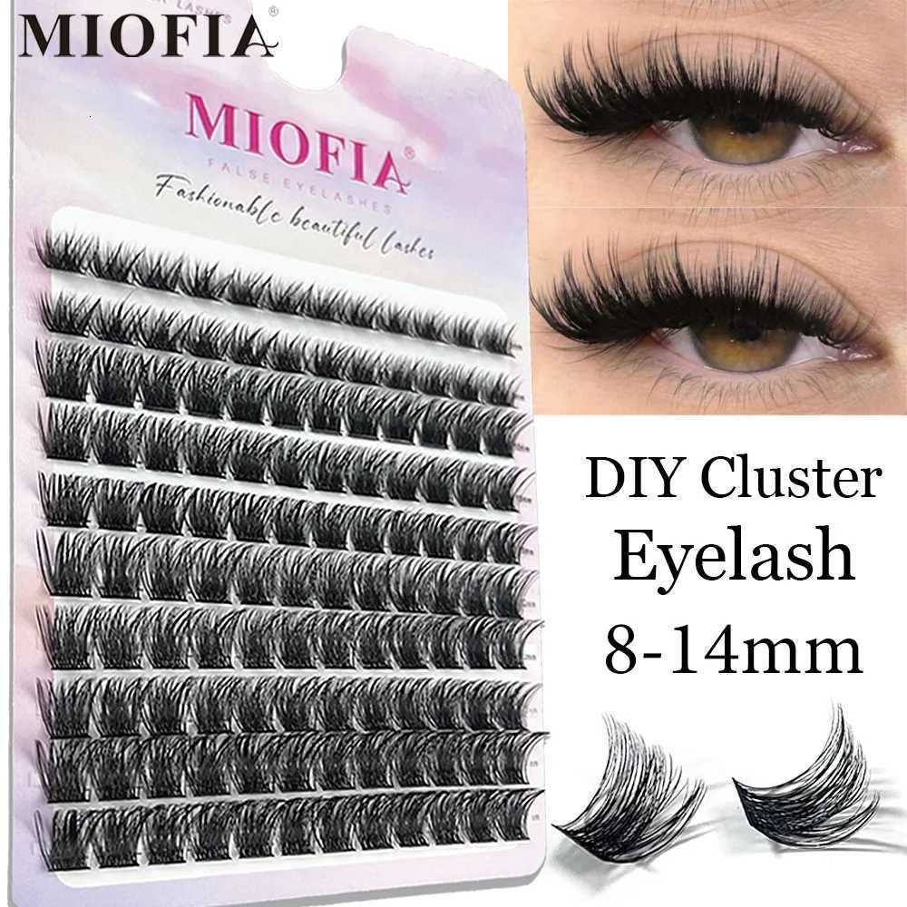 False Eyelashes 10 Rows 3D Faux Mink Cluster False Eyelashes Cat Eye Lashes Natural Thick Segmented Lashes DIY Eyelash Extensions Makeup Lashes X260