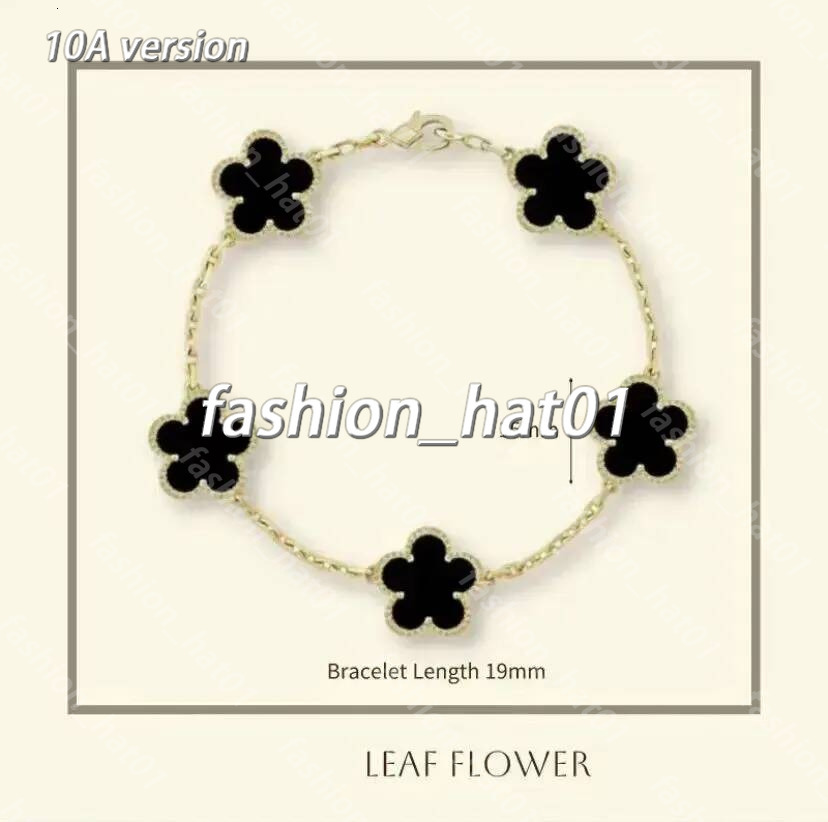 2026 AAA Clover Designer vanlyness cleefbraclet for Women Mens Charm Gold Silvery Red Green Blue Diamond Four leaf clover Chain Bracelet Christmas G