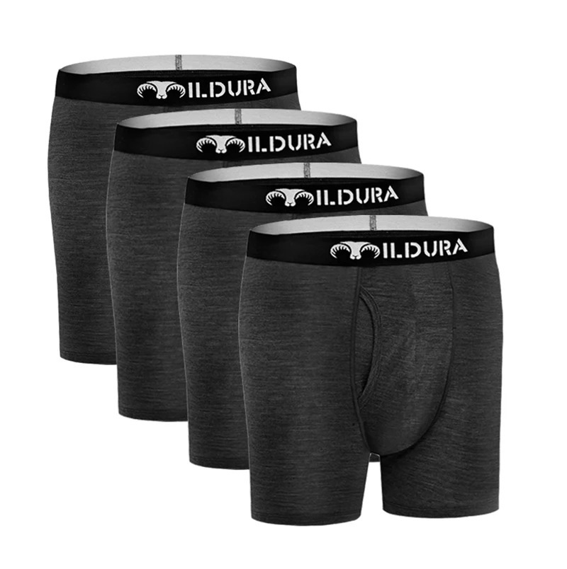 34 Pack Mens 100% Merino Wool Boxer Briefs Men Underwear Base Layer Boxers Sexy Boxershorts Underpants Breathable 260922