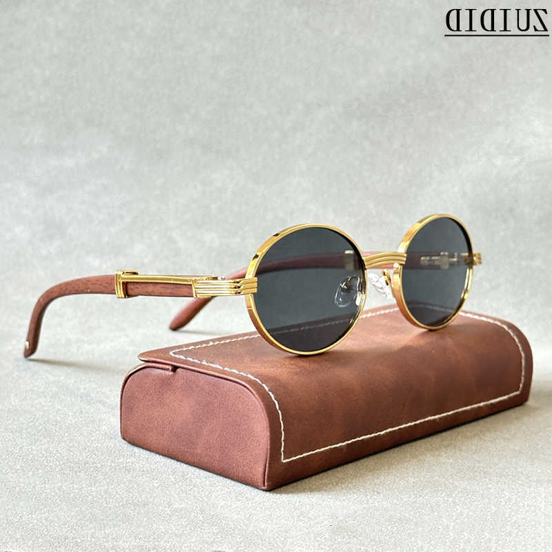 Oval Sunglasses Sunglasses Women 2024 Trendy Designer Wooden Sunglasses Men Luxury Fashion Glasses Vintage Lentes De Sol Mujer ZonnebrilT260923