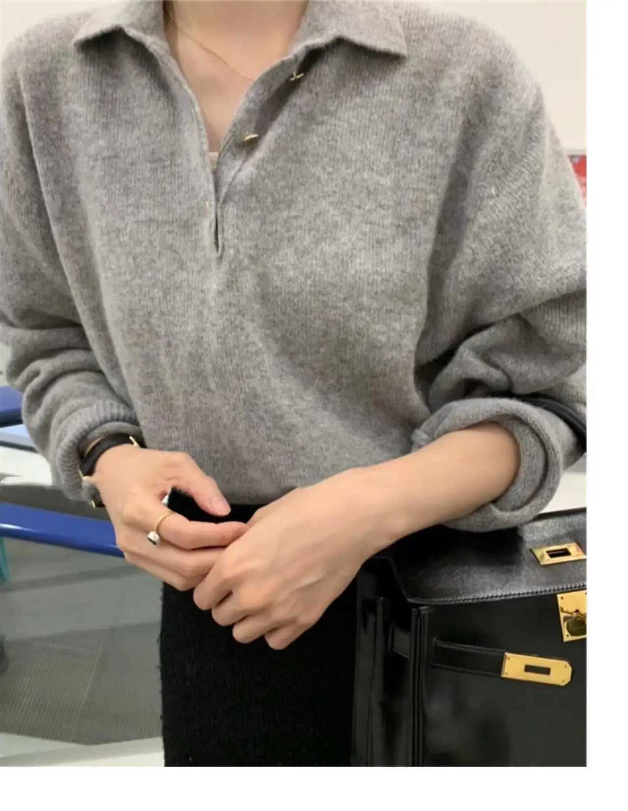 Women's Sweaters collar Autumn Winter Cashmere Sweater Women 2023 loose cashmere Sweater Pullover women sweater jumper D260923