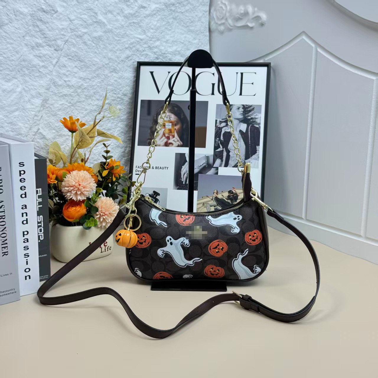 Luxurious 2026 New Style Fashionable Cherry Print Casual Simple Large Capacity Shoulder Bag For Commuting, Ladies Handbag, Casual Crossbody Bag, Let