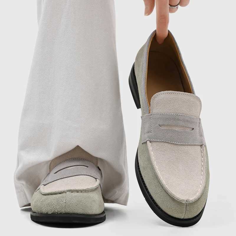 Dress Shoes DIMANYU Genuine Leather Loafers Men 2026 Spring New Men's Shoes Flat Slip-on British Style Lazy Shoes For Men X260923