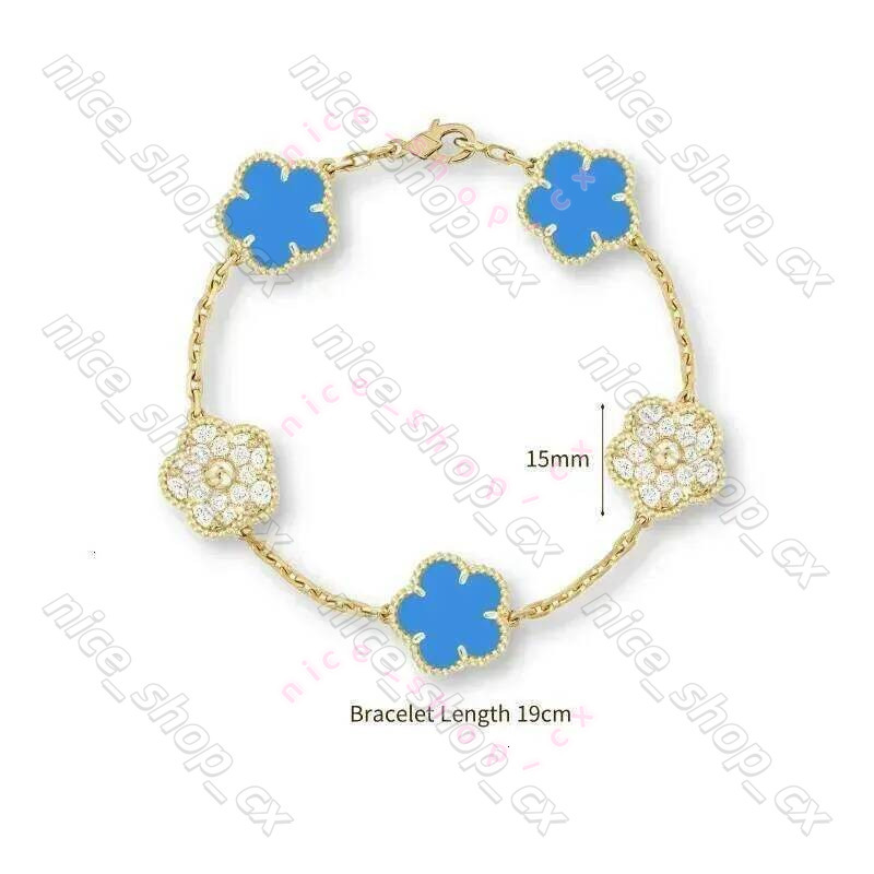 2026 New Hot Selling High Quality Natural Gemstone Four leaf clover bracelet Women Bracelet Luxury Jewelry cleafly vanly cleefbraclet No allergies n