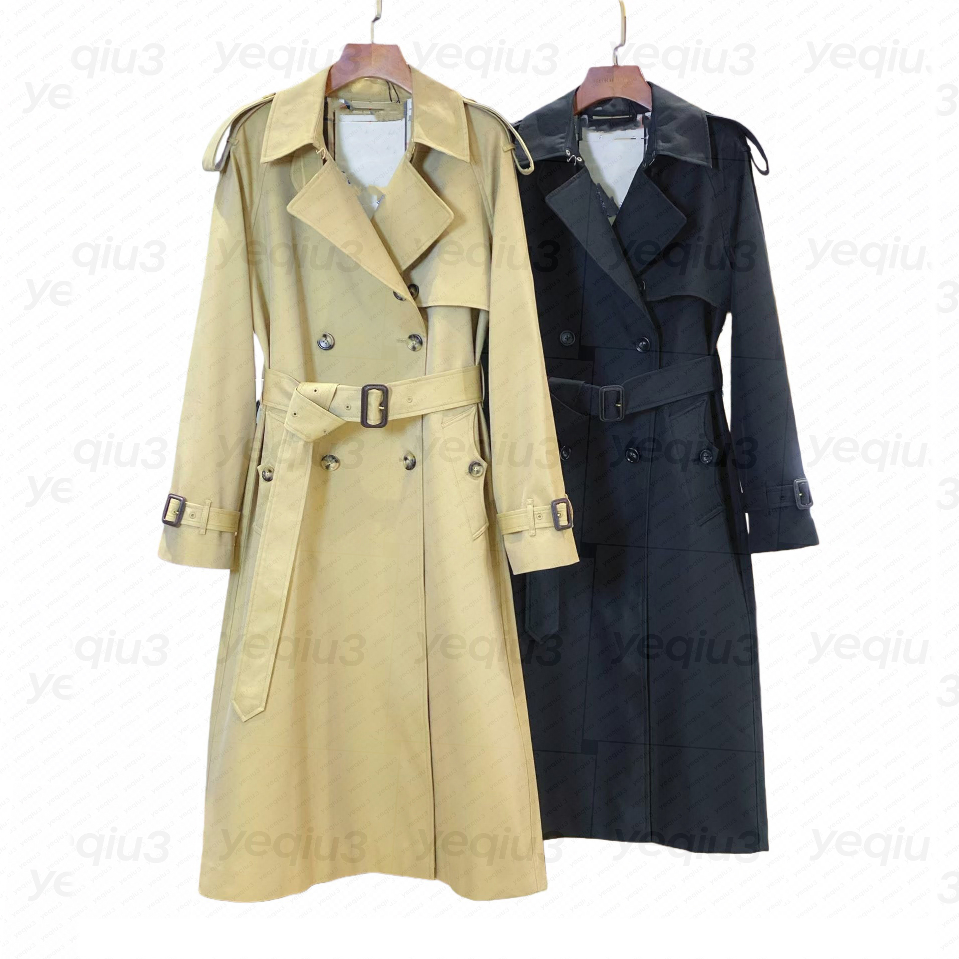 Women trench Coat luxury trench Coat checkered Warm Padded Jacket Classic double breasted buckle Heritage Style