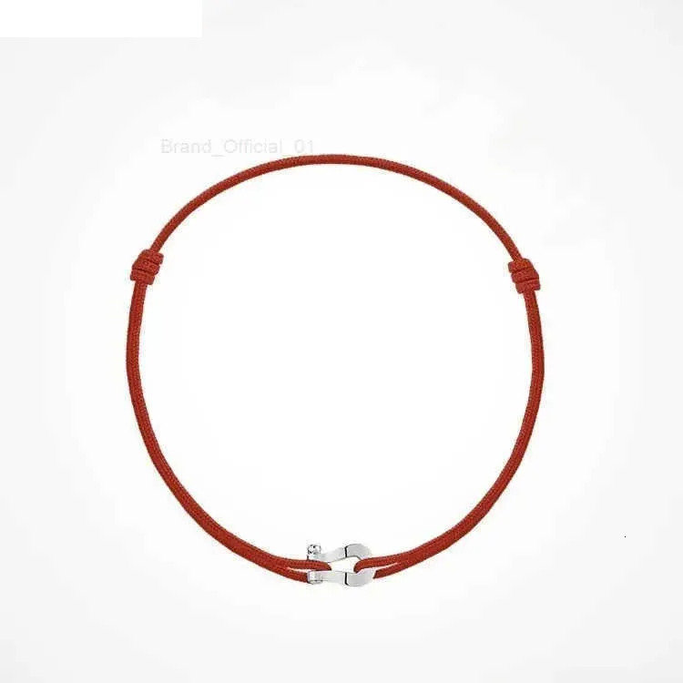 2026 New Mini cologne Horse Hoof Buckle 18K Gold Red Cord Bracelet Fashionable perfume Classic Pure Silver Craftsmanship Celebrity Same Style H25408