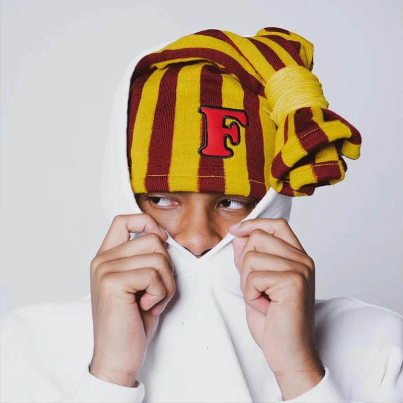American Street Retro Ins Style Knitted Hat Unisex Embroidery Decorative Stripe Color Matching High Street Fashion 2026 . 260922