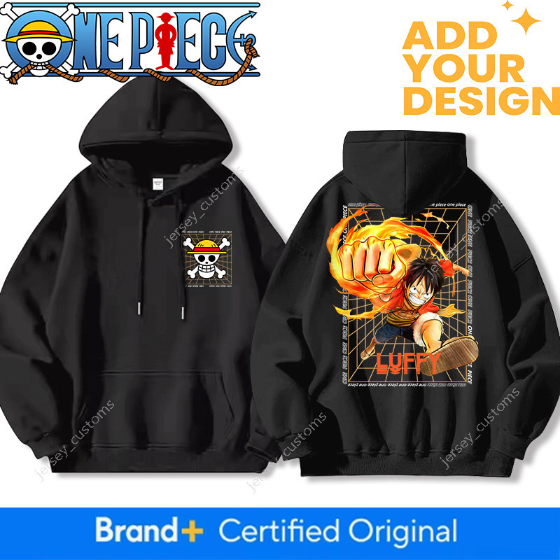 Sudadera de colaboración para Hombre, Ropa de Mercancía de una Pieza de Anime Luffy Zoro Ace de otoño e Invierno, Chaqueta con Forro Polar
