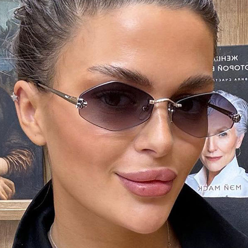 2026 summer casual sunglasses square personalized designer trendy retro knit sunshade sunglasses for woman fffcai