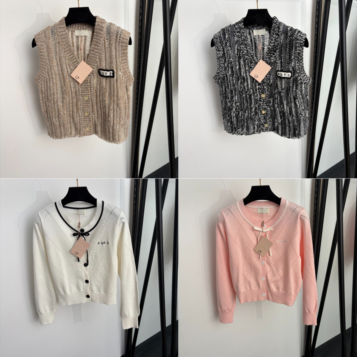 Crew Neck Long Sleeve Sweater Top V Neck Knitted Vest Tank Girl Lovely Patchwork Sweaters Coat Fall Latest Charm Cashmere Tankini Tees Clothing